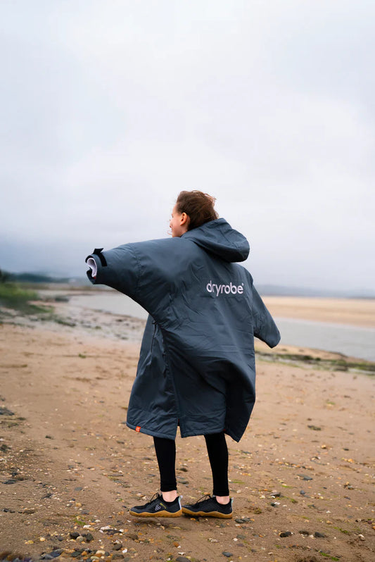 Dryrobe® Dark Grey Orange Kids Advance Changing Robe