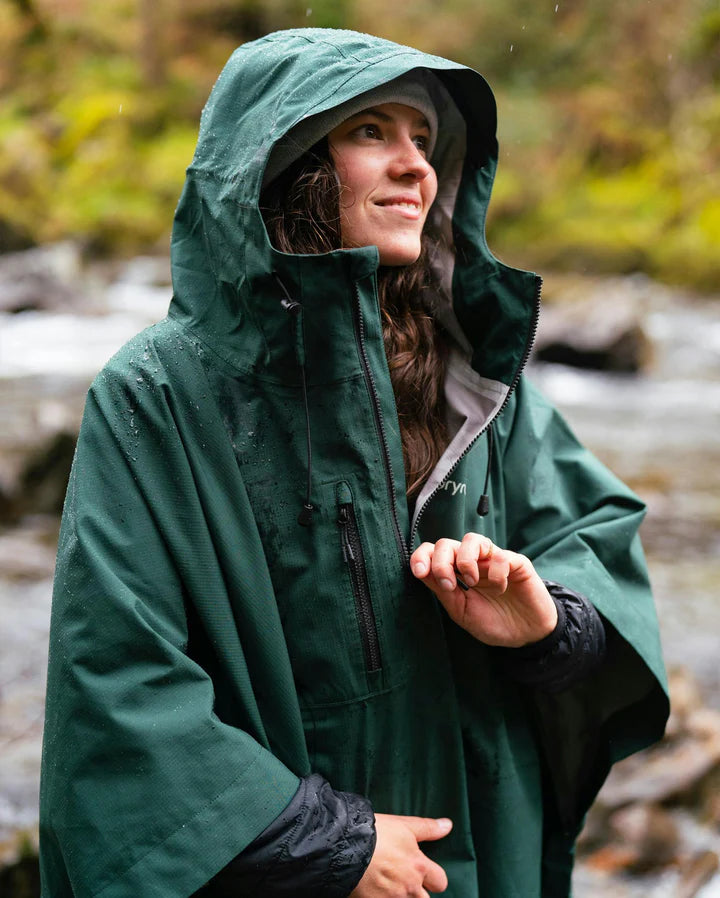 Dryrobe® Dark Green One Size Rainproof Poncho