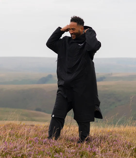 Dryrobe® Black Waterproof Parka