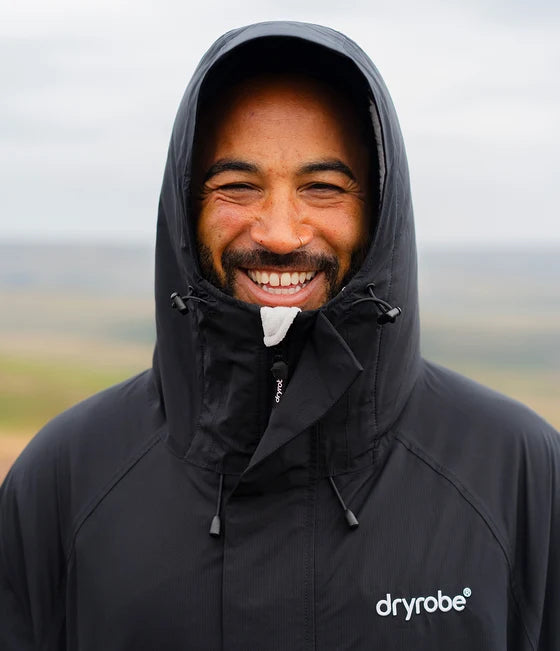 Dryrobe® Black Waterproof Parka
