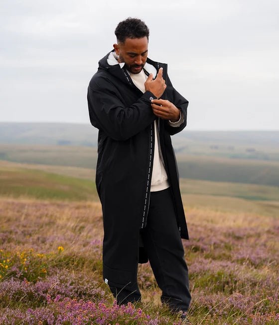 Dryrobe® Black Waterproof Parka