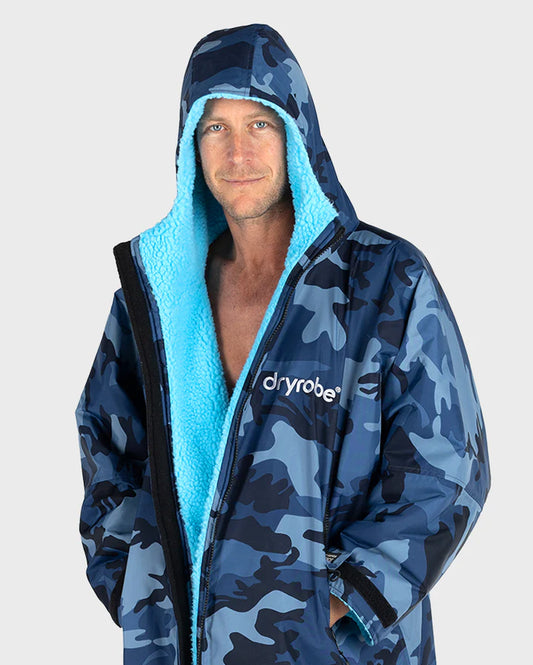 Dryrobe® Blue Camo Blue Advance Changing Robe