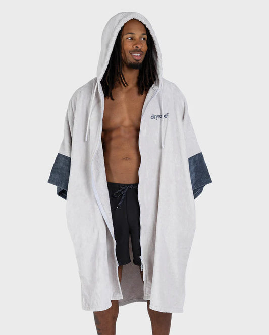 Dryrobe® Grey Full-Zip Organic Towel Robe