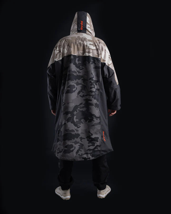 Dryrobe® Sand Camo Orange Nexus Changing Robe / Parka