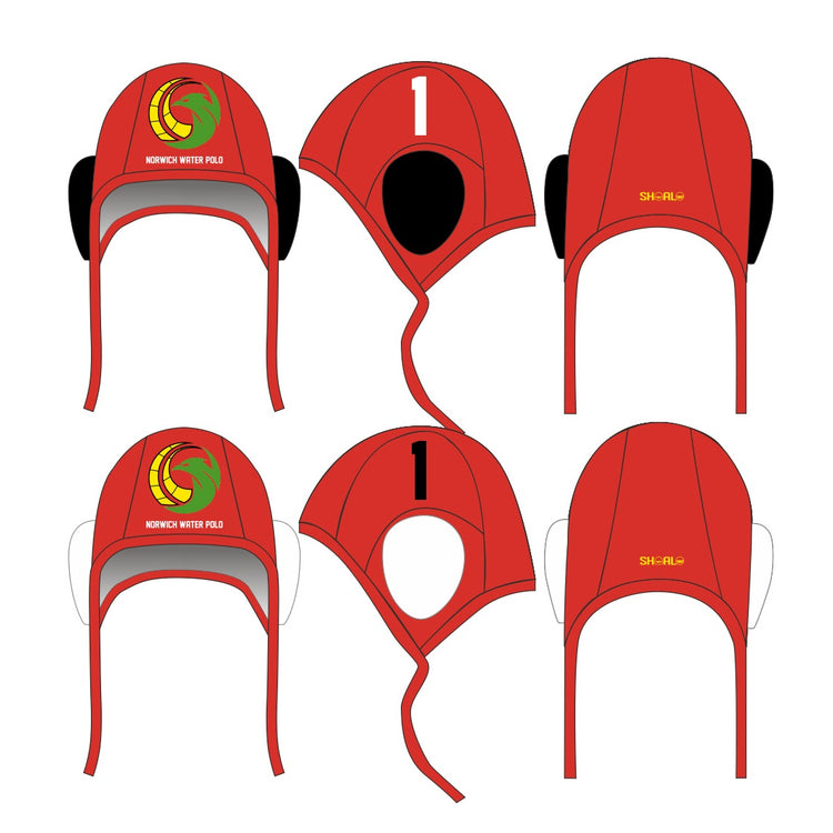 SHOALO Customised - Norwich Water Polo Caps - SINGLE