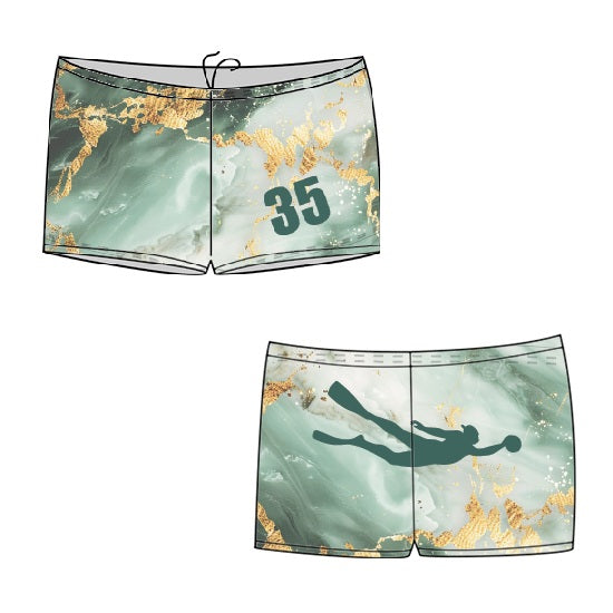 SHOALO Customised - PI UWR Mens BOXER Aquashorts (M24)