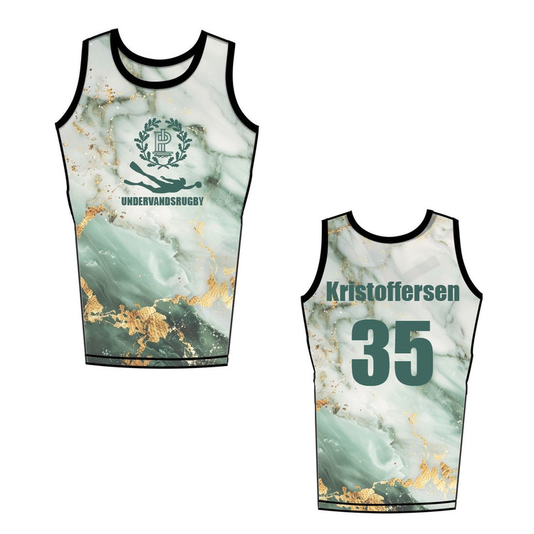 SHOALO Customised - PI UWR Unisex CONTOUR TECH Vest (Singlet / Jersey) + NAME + NUMBER * To be worn in the pool