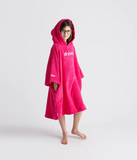 Dryrobe® Hot Pink Kids Organic Towel Changing Robe