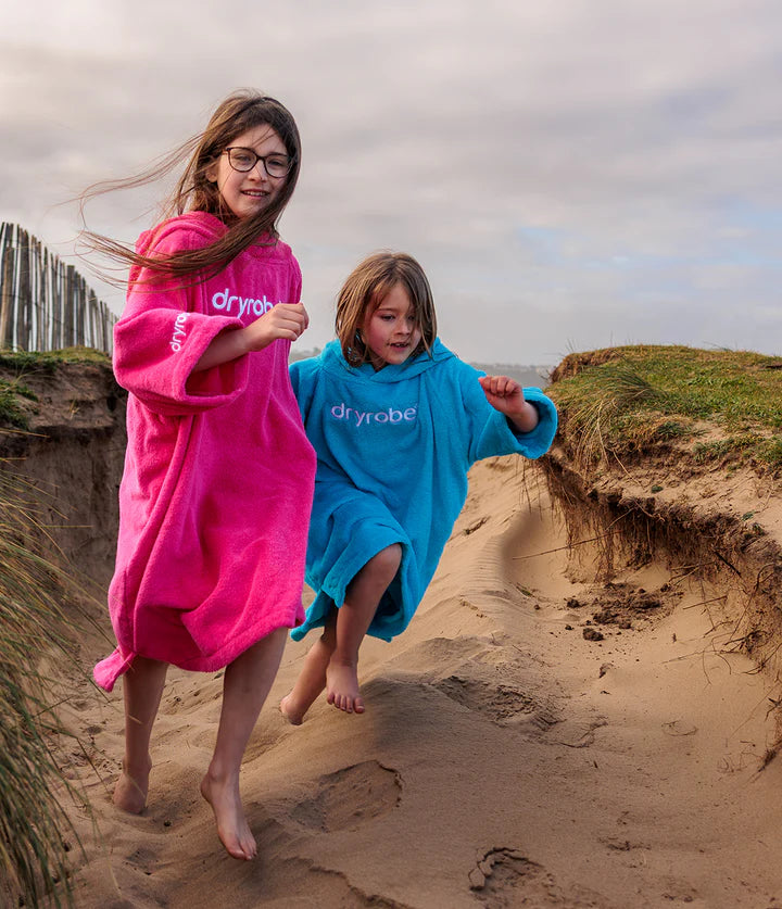 Dryrobe® Hot Pink Kids Organic Towel Changing Robe