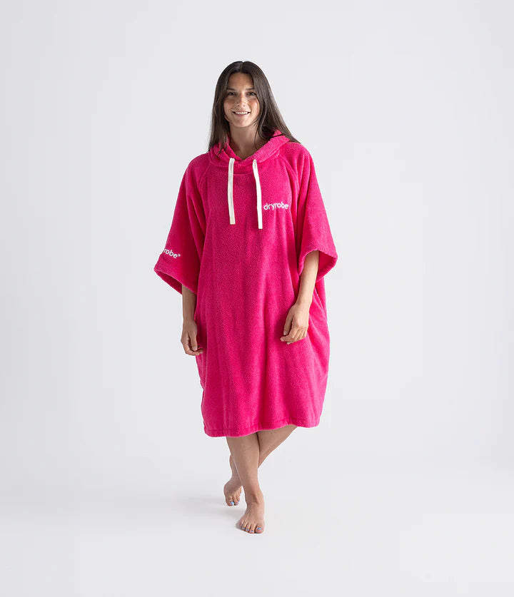 Dryrobe® Hot Pink Organic Towel Changing Robe