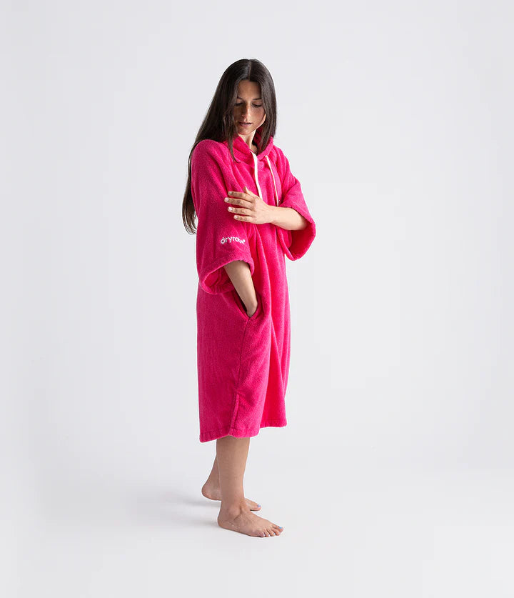 Dryrobe® Hot Pink Organic Towel Changing Robe