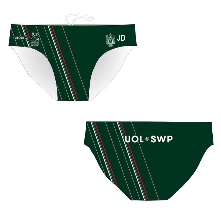 SHOALO Customised - Leeds Uni Mens Water Polo Suits + INITIALS / NUMBERS / SURNAME