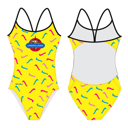 SHOALO Customised - London Ladies UWH Womens Openback Swimsuits