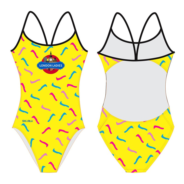 SHOALO Customised - London Ladies UWH Womens Openback Swimsuits