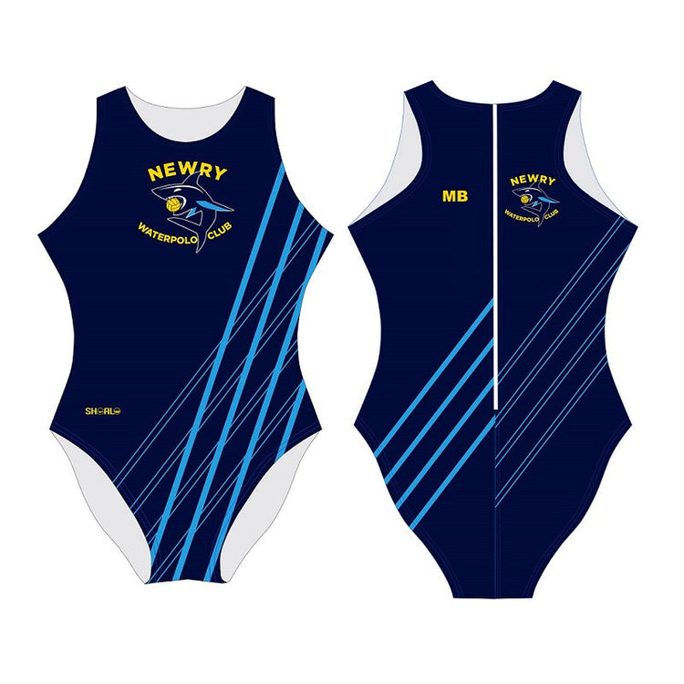 .IN_STK - SHOALO Customised - Newry Womens Water Polo Suits + NAME / INITIALS
