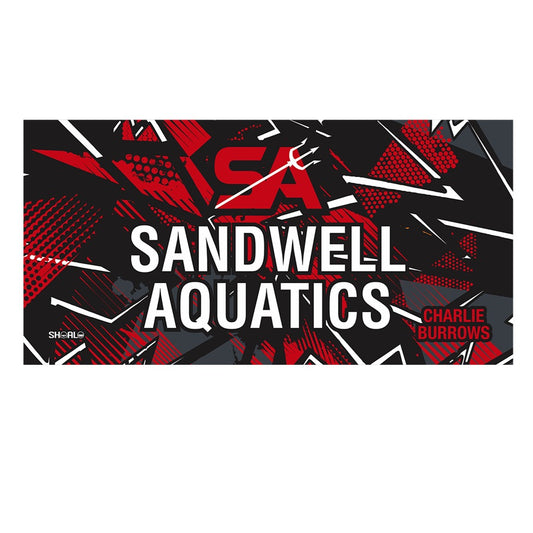 SHOALO Customised - SHOALO Customised - Sandwell Aquatics Beach Towel + NAME