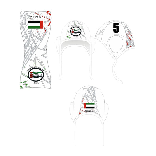 SHOALO Customised - UAE UWH Water Polo Cap - SINGLE