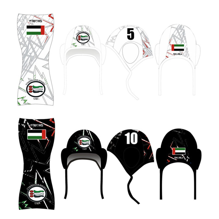 SHOALO Customised - UAE UWH Water Polo Cap - SINGLE