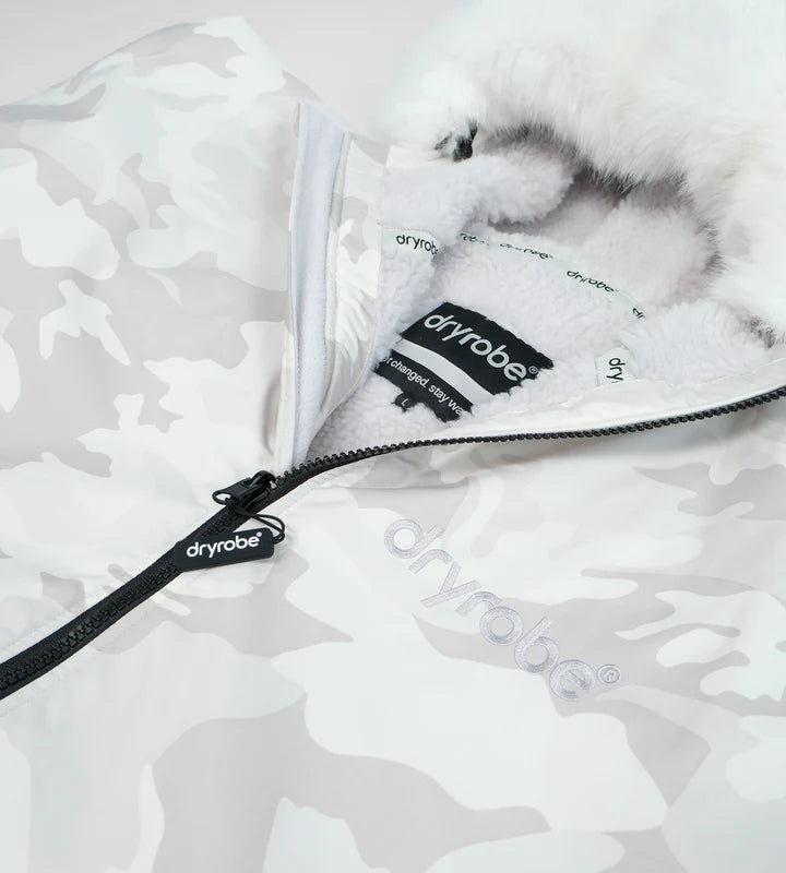 Dryrobe® Alpine White Camo Kids Advance Changing Robe
