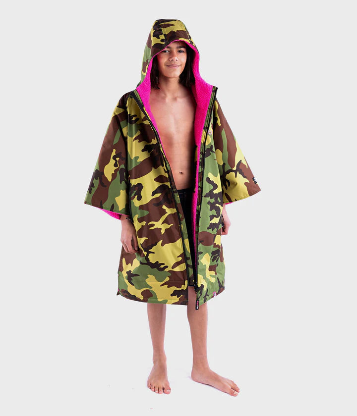 Dryrobe® Camo Pink Easy-Fit Kids Advance Changing Robe