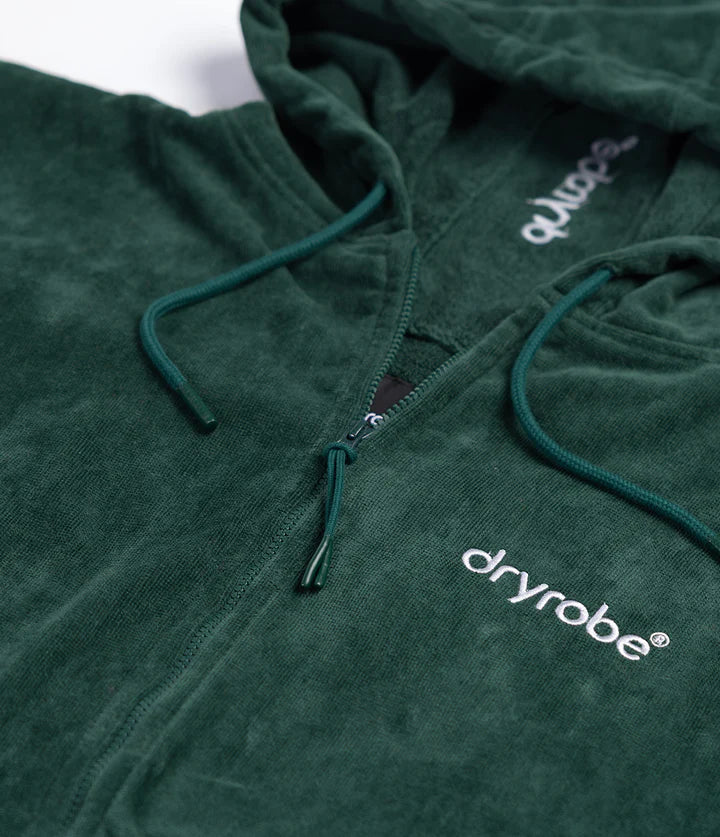 Dryrobe® Sycamore Green Full-Zip Organic Towel Robe