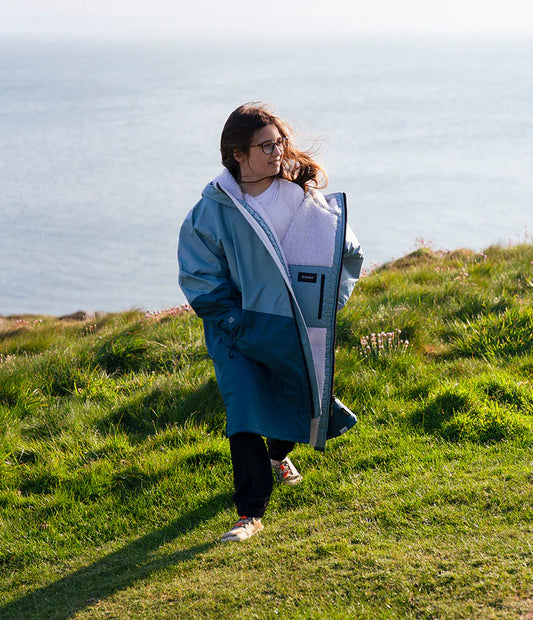 Dryrobe® Blue Light Grey Advance Kids Long Sleeve