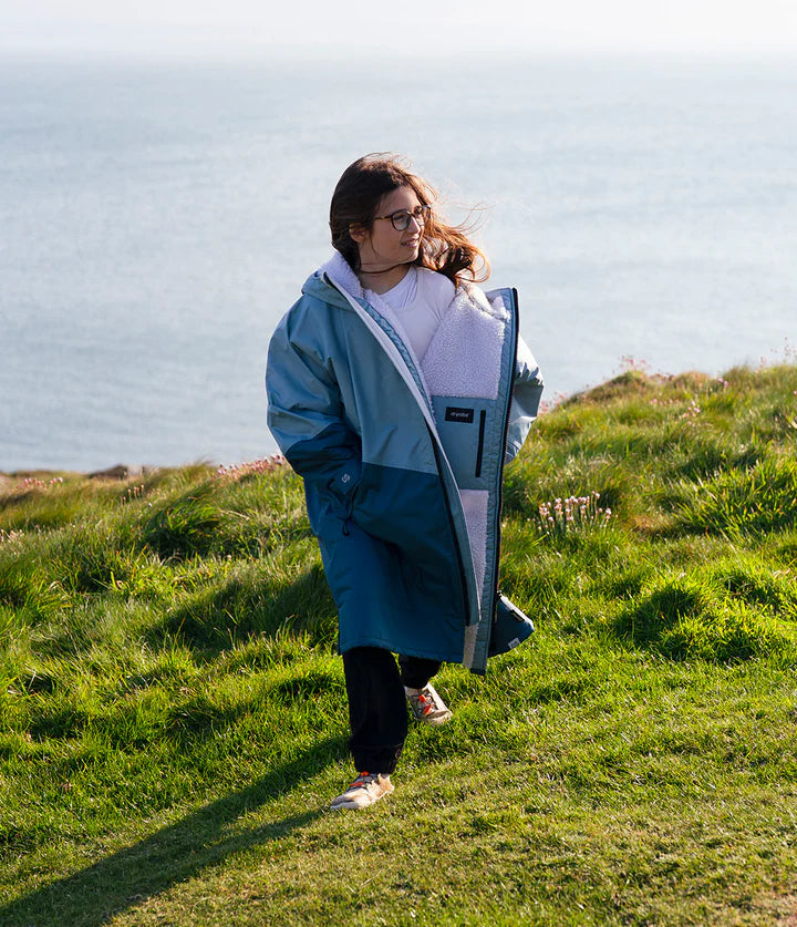 Dryrobe® Blue Light Grey Advance Kids Long Sleeve