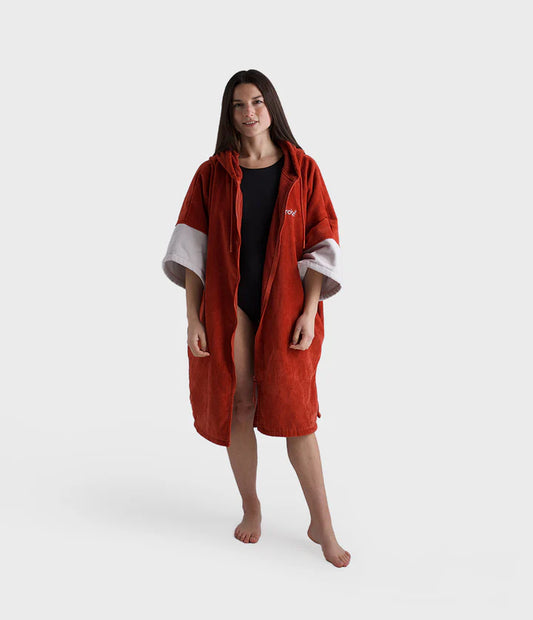 Dryrobe® Burnt Orange Full-Zip Organic Towel Robe