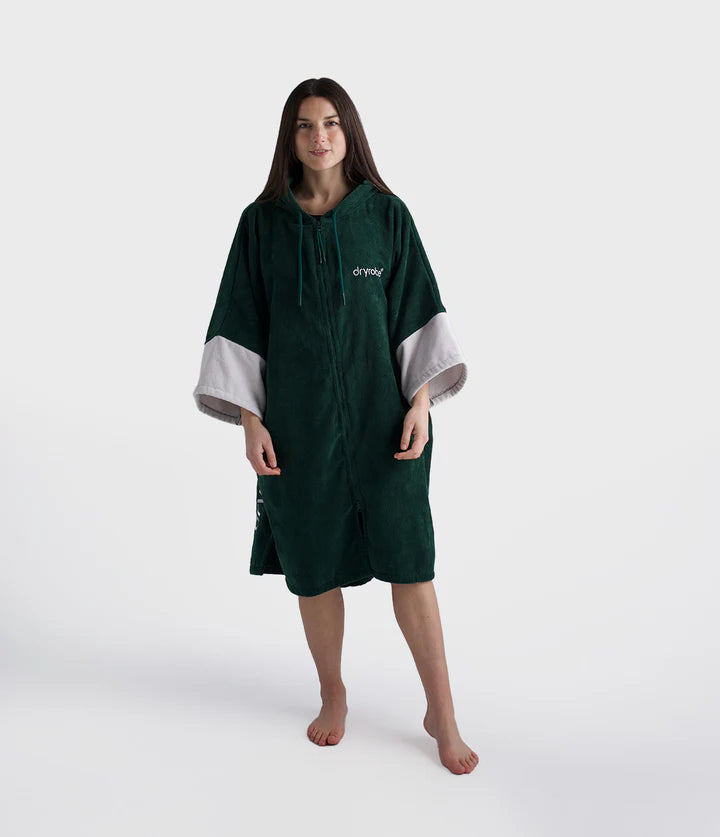 Dryrobe® Sycamore Green Full-Zip Organic Towel Robe