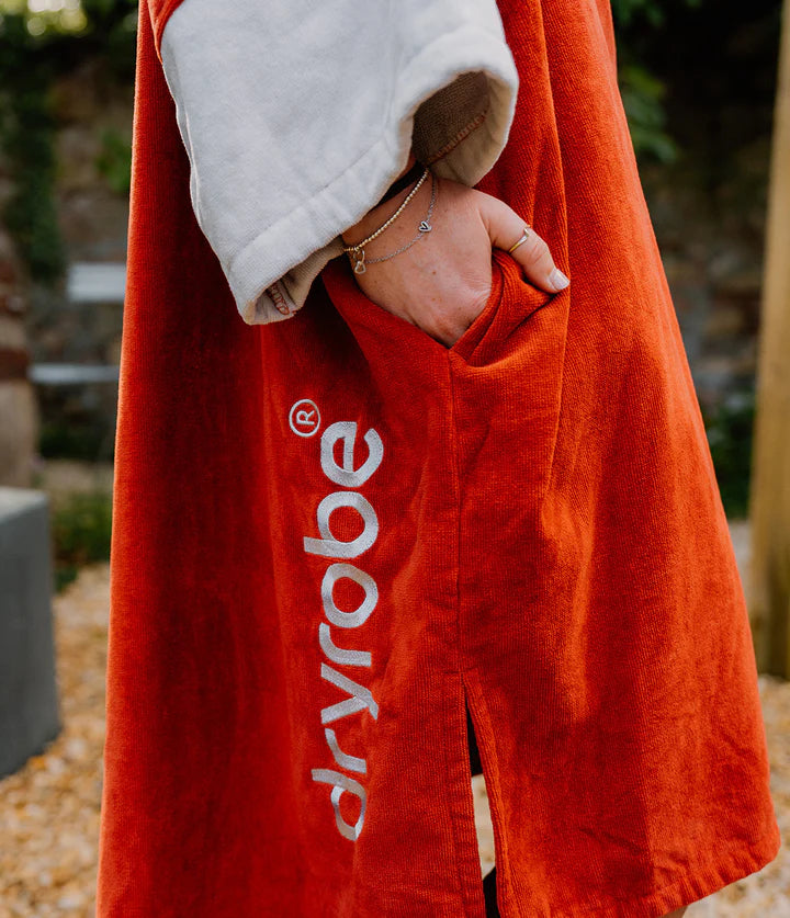 Dryrobe® Burnt Orange Full-Zip Organic Towel Robe