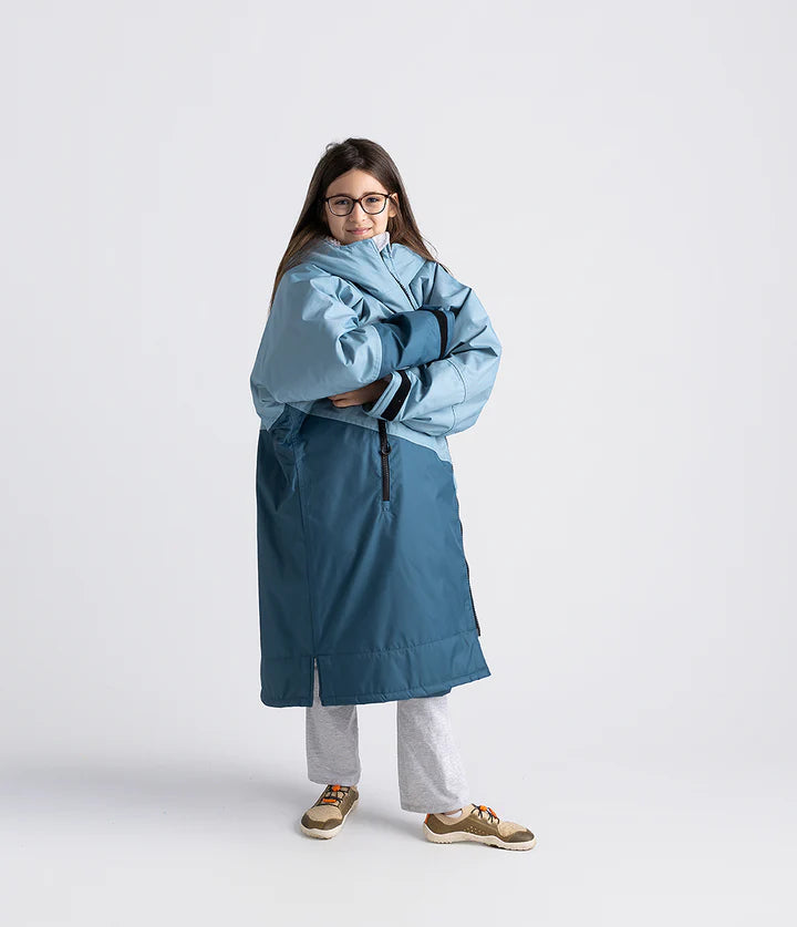 Dryrobe® Blue Light Grey Advance Kids Long Sleeve