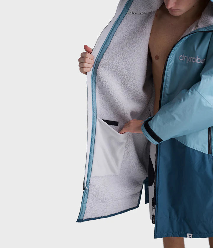 Dryrobe® Blue Light Grey Advance Adults Changing Robe
