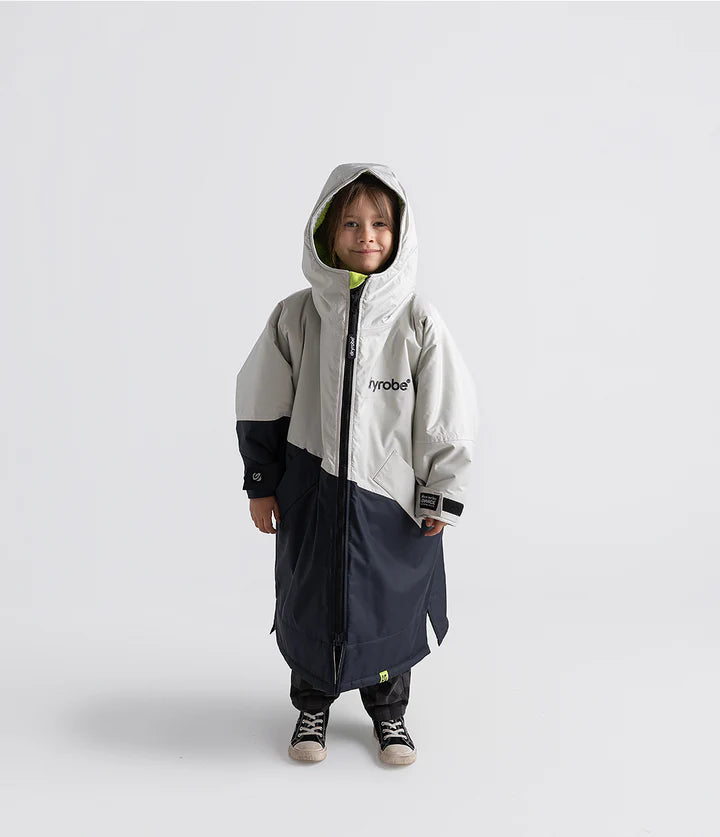Dryrobe® Anthracite Lime Advance Kids Long Sleeve