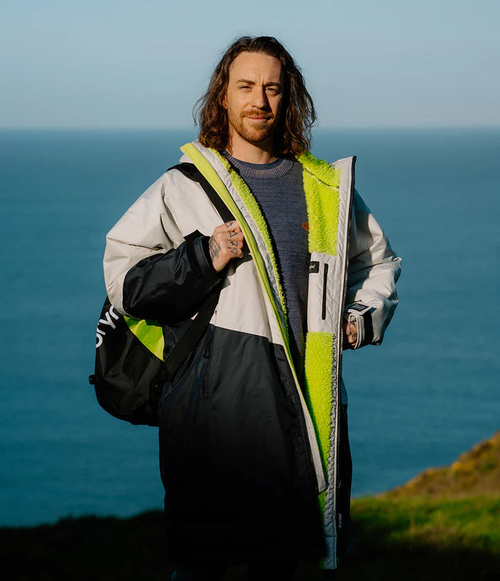 Dryrobe® Anthracite Lime Advance Adults Changing Robe
