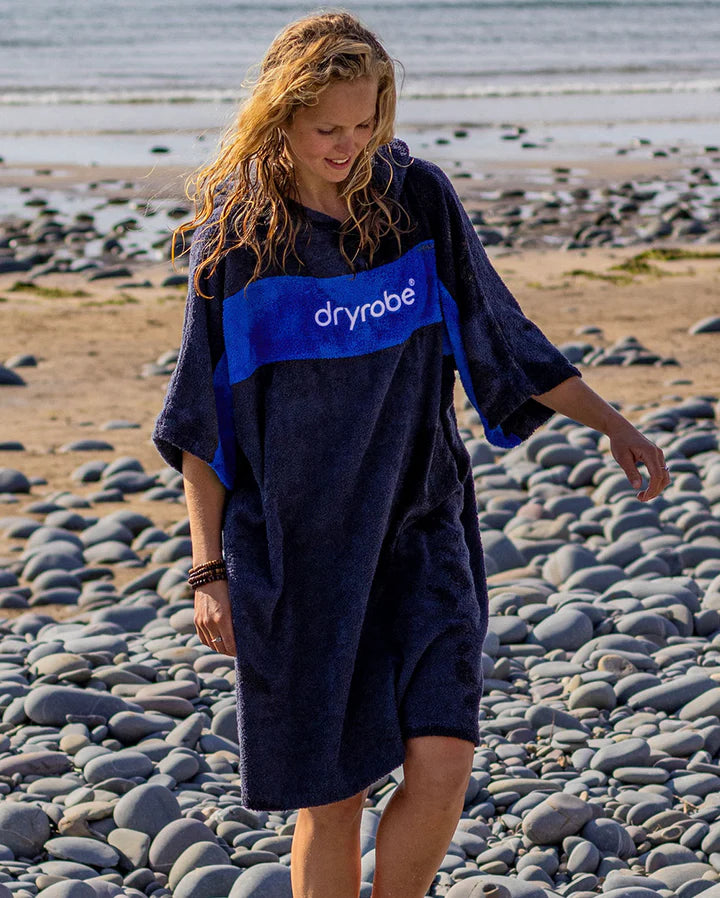 Dryrobe® REWORK - Navy Royal Blue Organic Towel Changing Robe