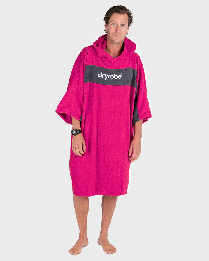 Dryrobe® REWORK - Pink Slate Grey Organic Towel Changing Robe