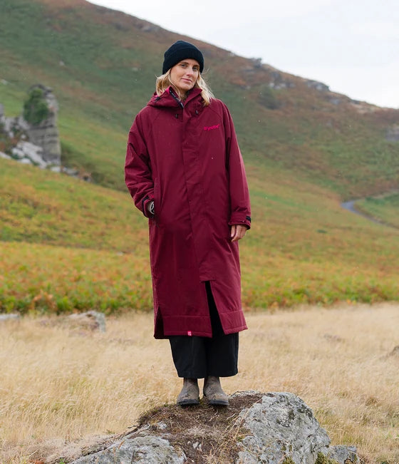 Dryrobe® Burgundy Waterproof Parka