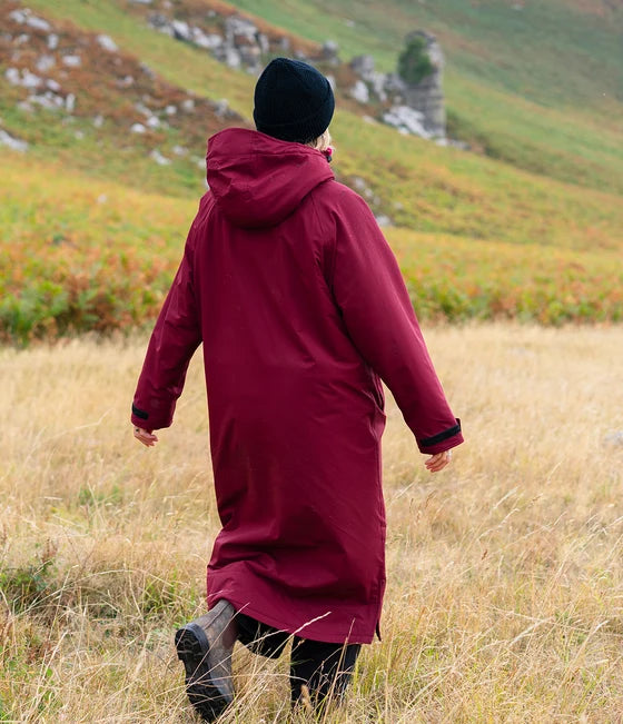 Dryrobe® Burgundy Waterproof Parka