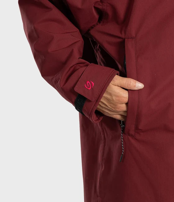 Dryrobe® Burgundy Waterproof Parka