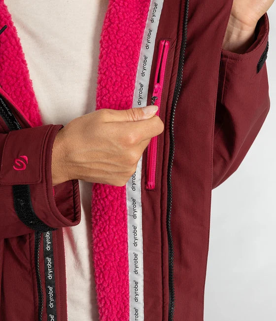 Dryrobe® Burgundy Waterproof Parka