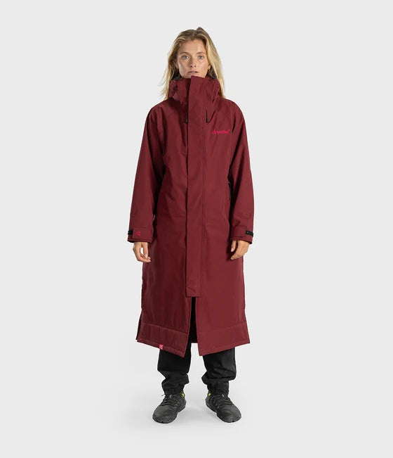 Dryrobe® Burgundy Waterproof Parka