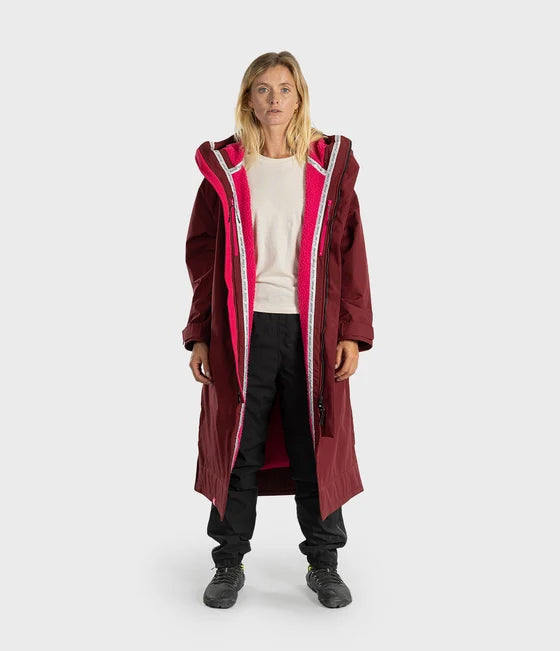 Dryrobe® Burgundy Waterproof Parka