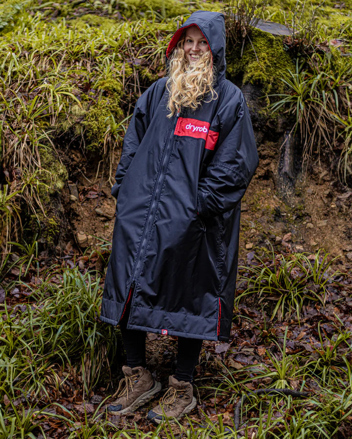 Dryrobe® REWORK - Black Red Advance Changing Robe