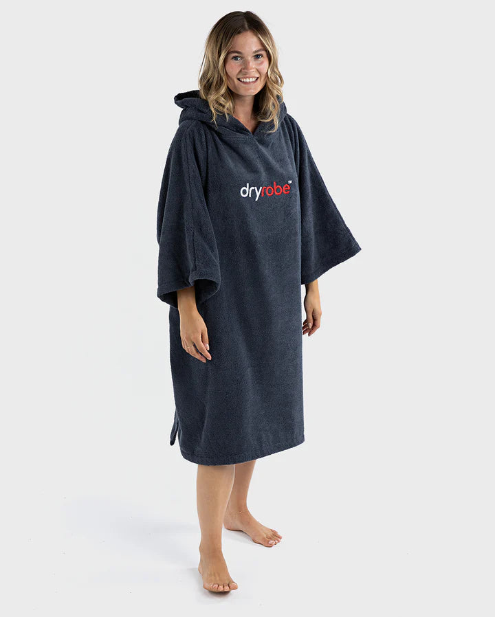 Dryrobe® Navy Blue Organic Towel Changing Robe