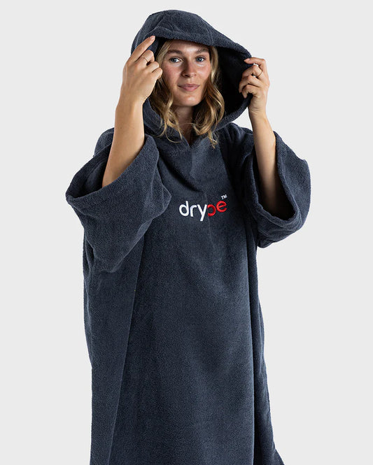 Dryrobe® Navy Blue Organic Towel Changing Robe