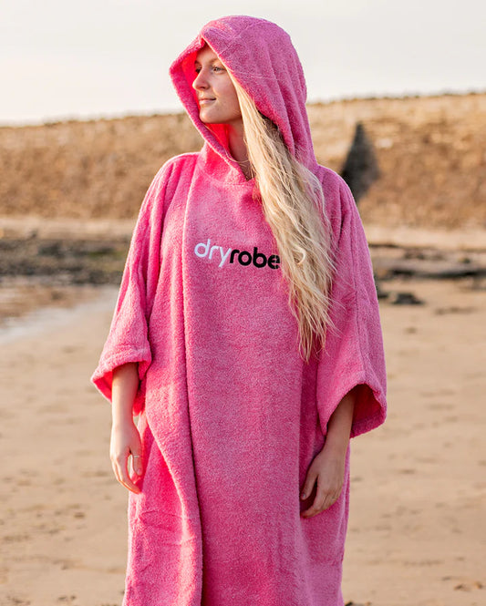 Dryrobe® Pink Organic Towel Changing Robe