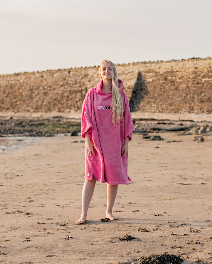 Dryrobe® Pink Organic Towel Changing Robe