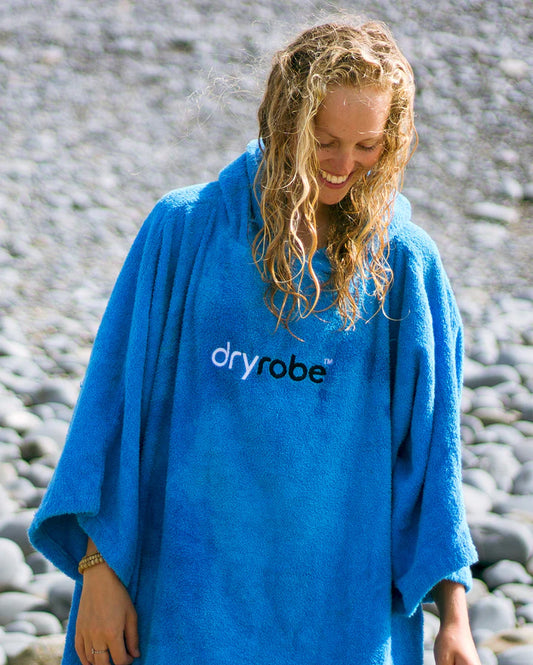Dryrobe® Cobalt Blue Organic Towel Changing Robe