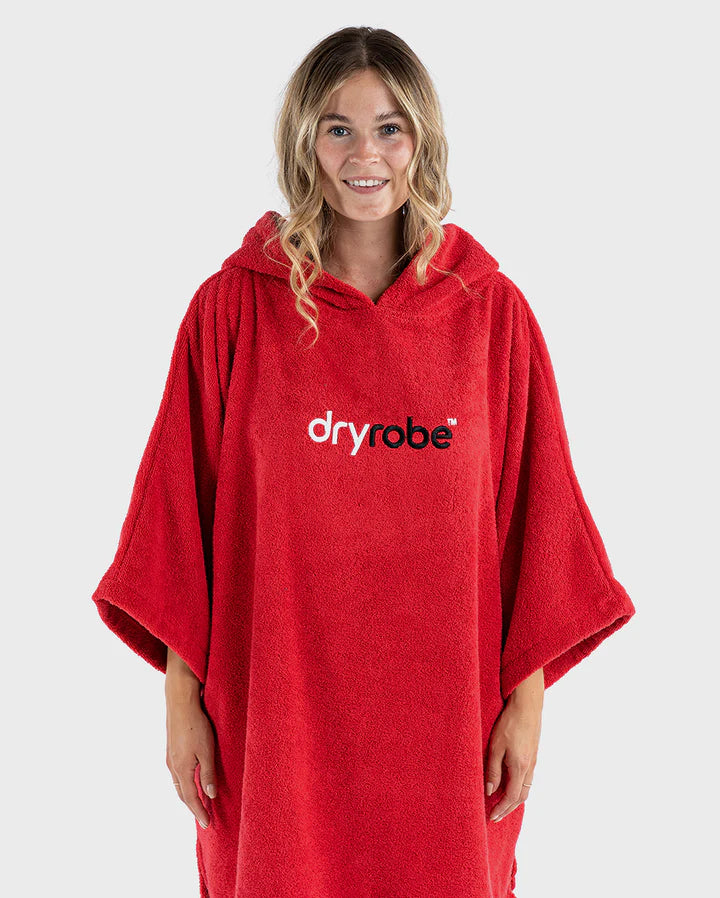 Dryrobe® Red Organic Towel Changing Robe