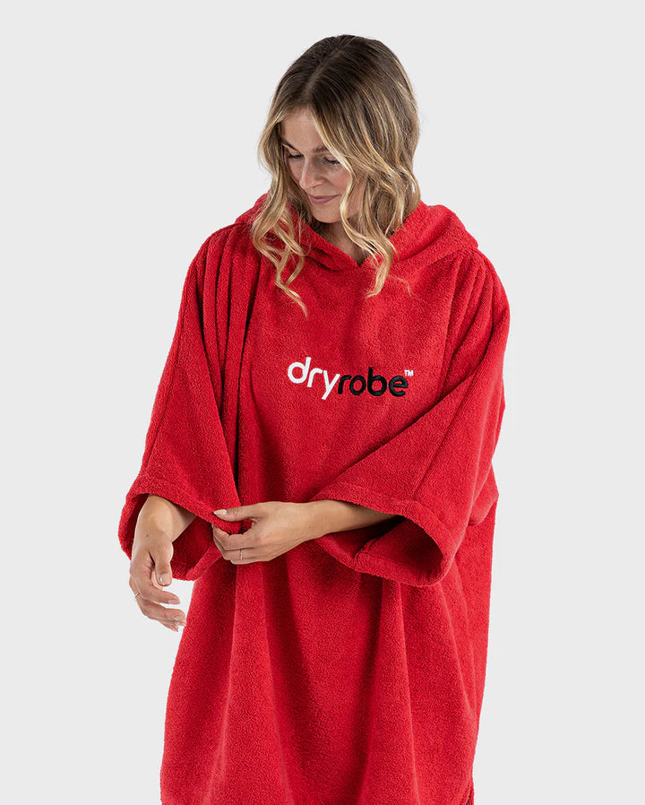Dryrobe® Red Organic Towel Changing Robe